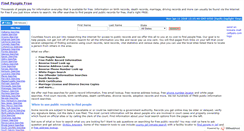 Desktop Screenshot of findpeoplefree.net