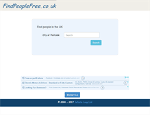 Tablet Screenshot of findpeoplefree.co.uk